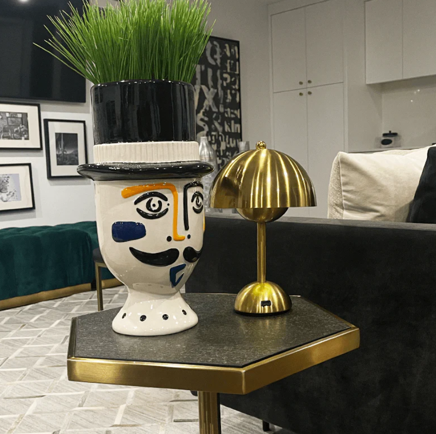 Auriel Glow Modern Blaze Table Lamp