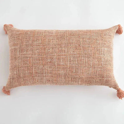 Soulety - Housse de Coussin Décorative avec Franges en Lin - Soulety