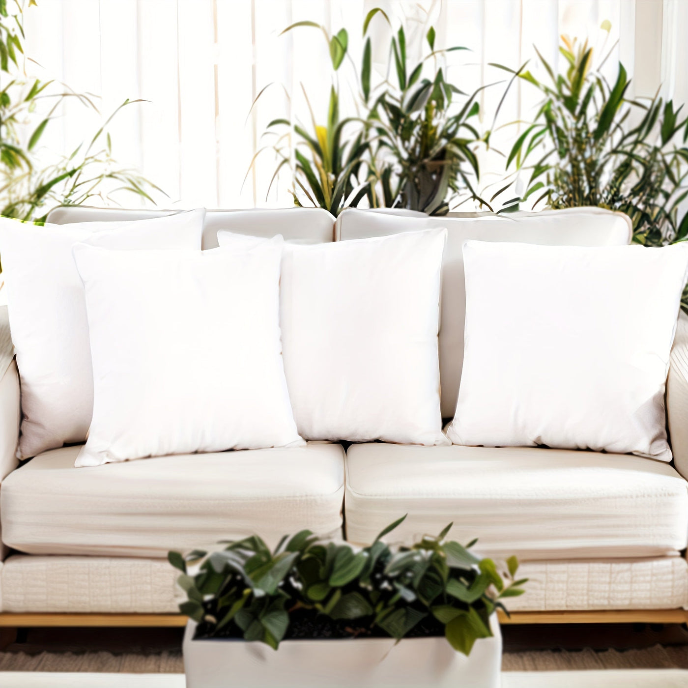 Soulety - Inserts de coussin hypoallergéniques (pack de 4) - Soulety